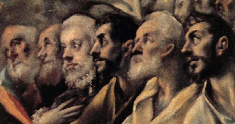 Details of The Burial of Count Orgaz, El Greco